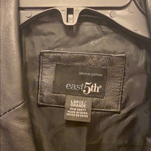 East 5th Black Leather Jacket - Picture 3 of 3